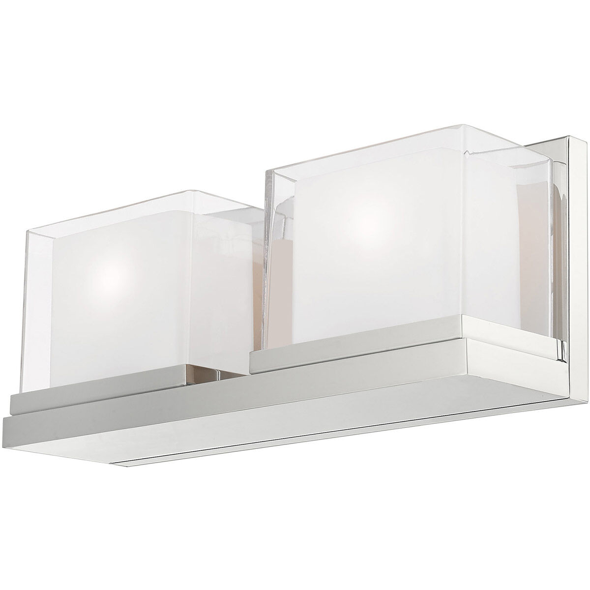 Duval 2 Light 16 inch Polished Chrome Bath Vanity Wall Light