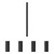 Allison 84 inch Textured Black Outdoor Lamp Post