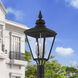 Adams 3 Light 26.75 inch Black with Brushed Nickel Finish Cluster Outdoor Large Post Top Lantern