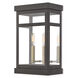 Hopewell 2 Light 15 inch Bronze Outdoor Wall Lantern
