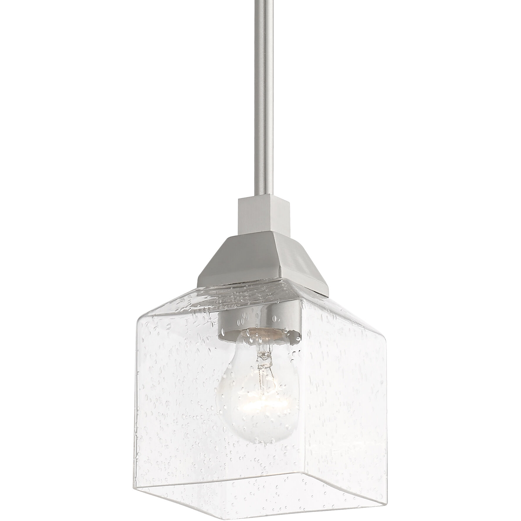Aragon 1 Light 5 inch Brushed Nickel Mini Pendant Ceiling Light