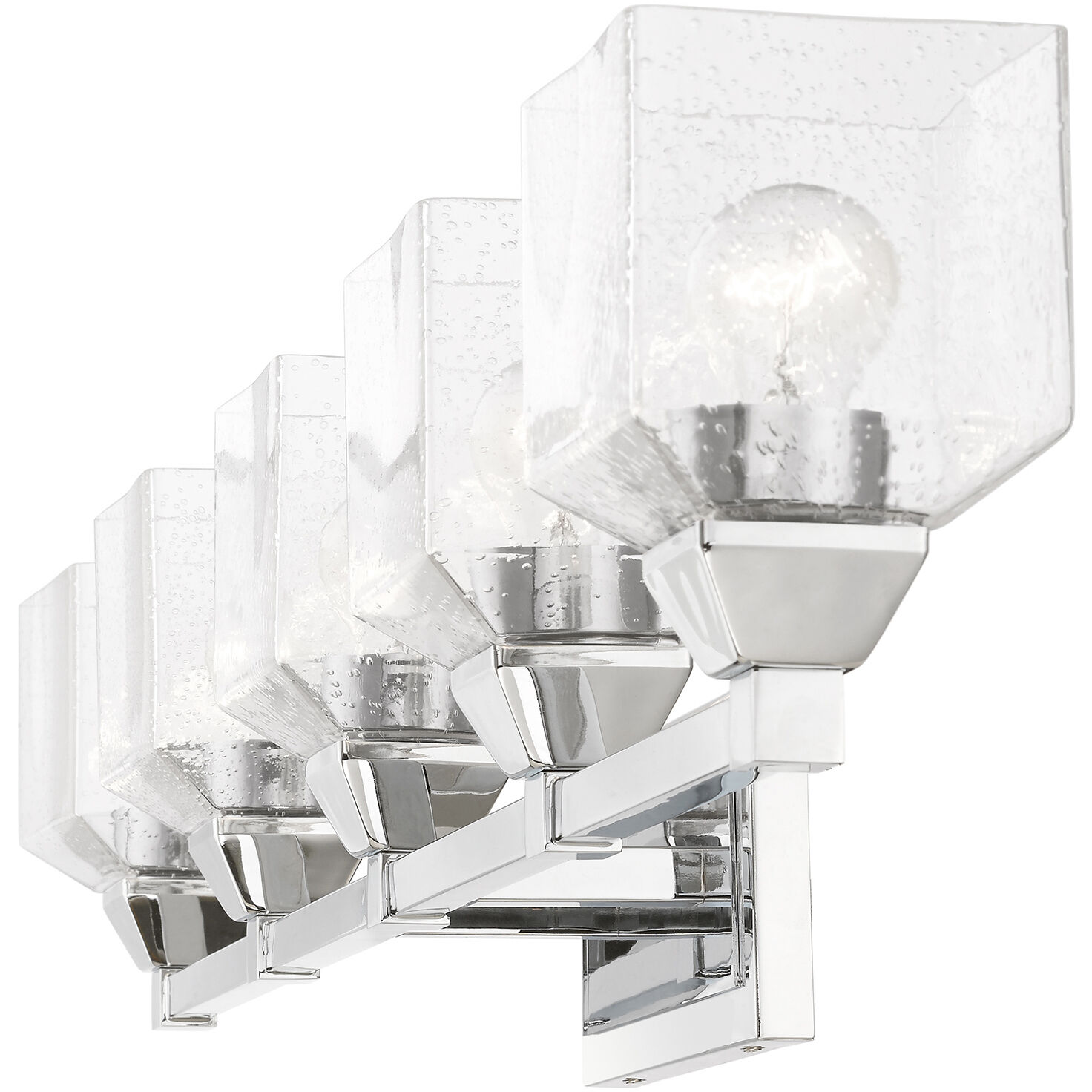 Aragon 5 Light 42 inch Polished Chrome Vanity Sconce Wall Light
