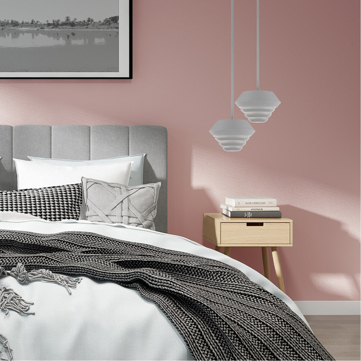 Amsterdam 1 Light 10 inch Nordic Gray Mini Pendant Ceiling Light