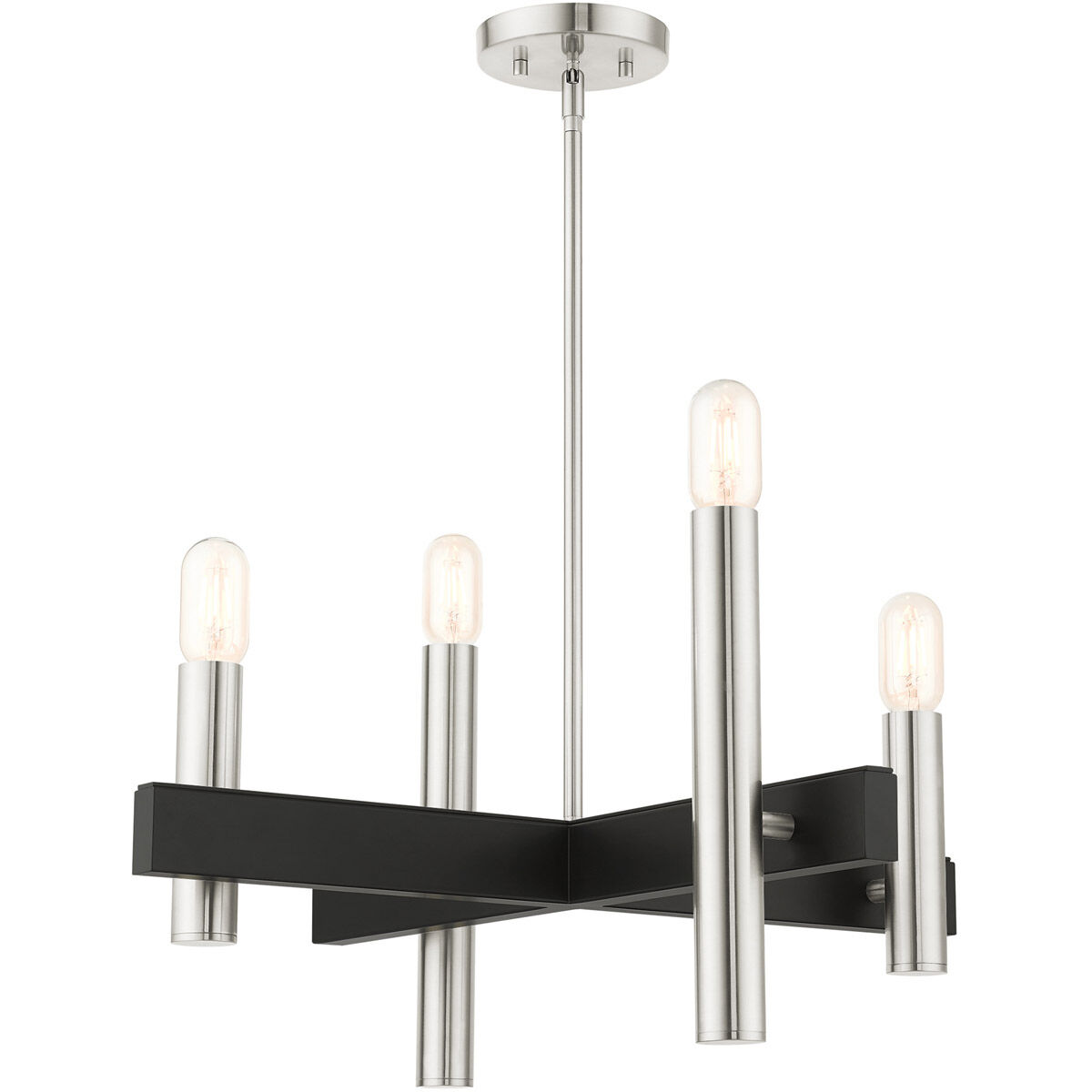 Helsinki 4 Light 24 inch Brushed Nickel Chandelier Ceiling Light