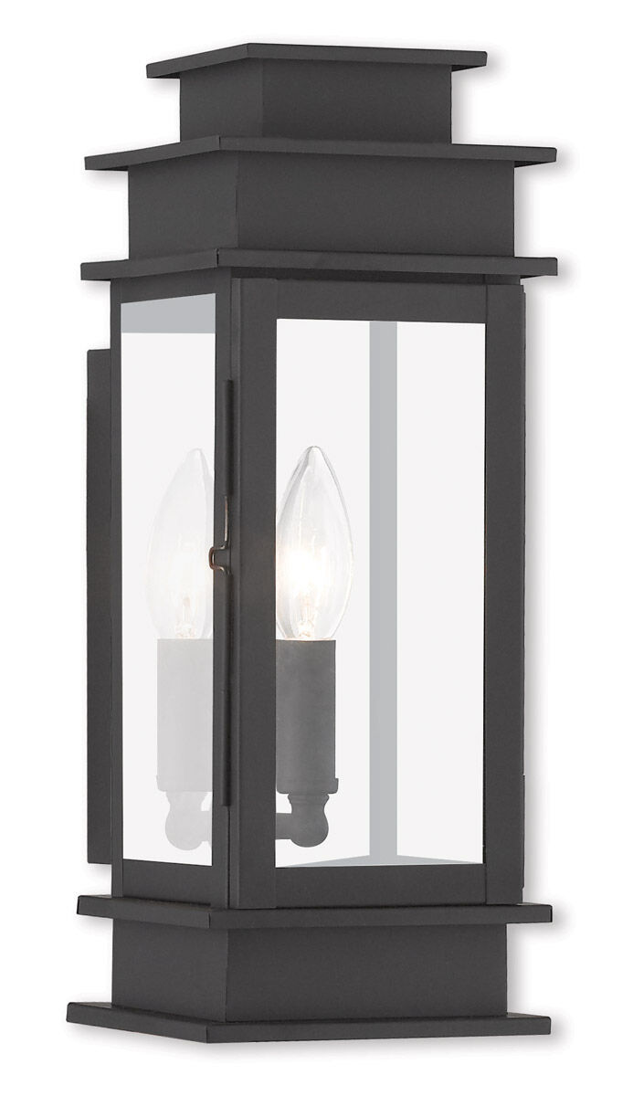 Princeton 1 Light 14 inch Black Outdoor Wall Lantern