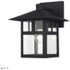 Crestlake 1 Light 11.5 inch Textured Black Outdoor Wall Lantern