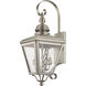 Cambridge Outdoor Wall Lantern in Brushed Nickel