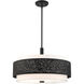 Noria 5 Light 24 inch Black Chandelier Ceiling Light