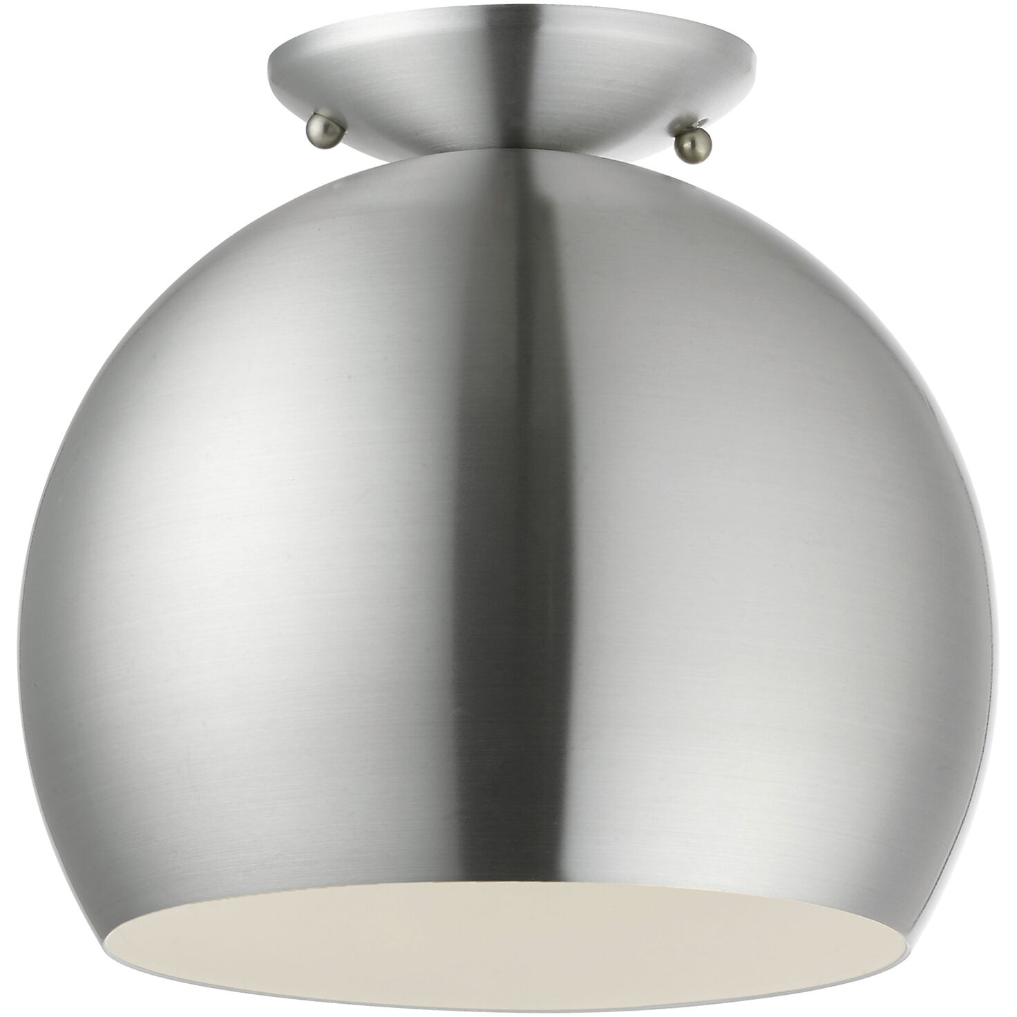 Piedmont 1 Light 10 inch Brushed Aluminum Semi-Flush Mount Ceiling Light
