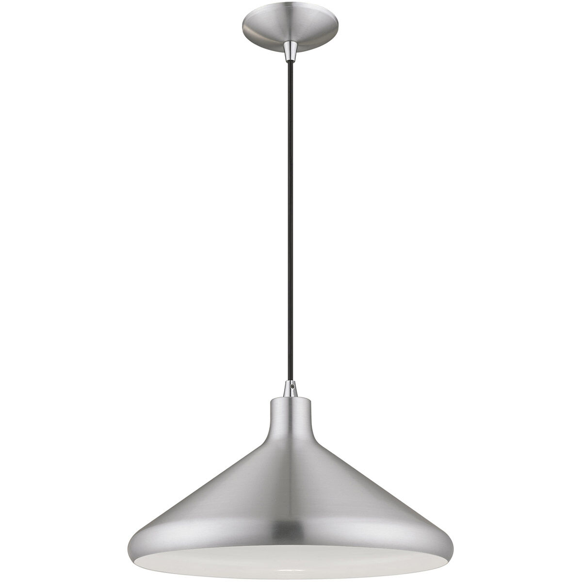 Allison 1 Light 15 inch Brushed Aluminum Mini Pendant Ceiling Light