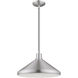 Allison 1 Light 15 inch Brushed Aluminum Mini Pendant Ceiling Light
