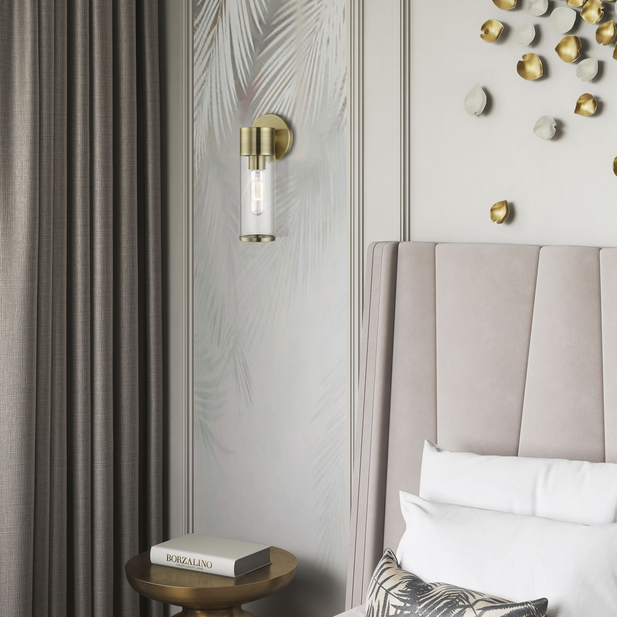 Banca 1 Light 4 inch Antique Brass ADA Single Sconce Wall Light, Single