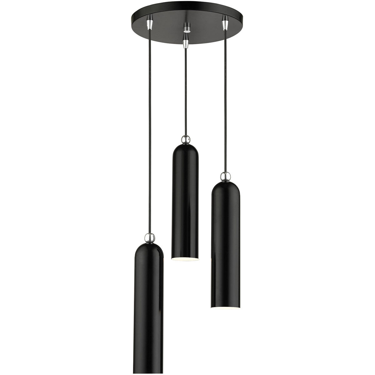 Ardmore 3 Light 13 inch Shiny Black Pendant Ceiling Light