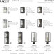 Gaffney 1 Light 8 inch Black with Brushed Nickel Finish Accents Outdoor Wall Lantern in Black with Brushed Nickel Accents, Small