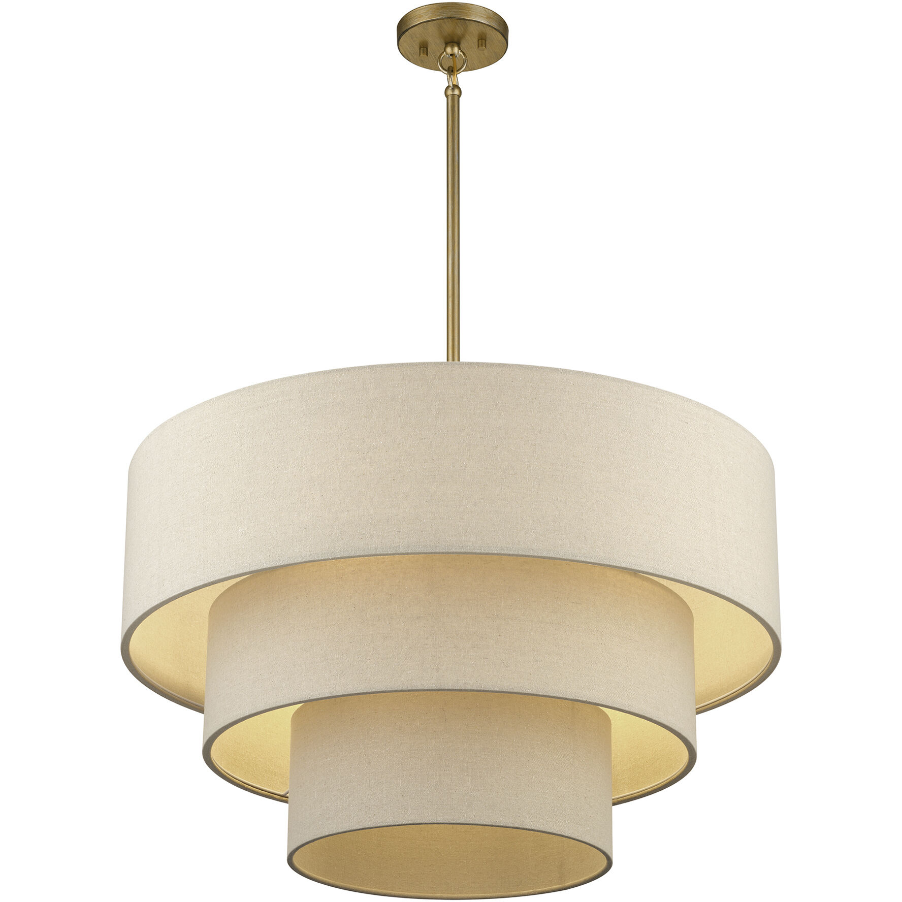 Bellingham 5 Light 28 inch Antique Gold Leaf Pendant Chandelier Ceiling Light, Medium