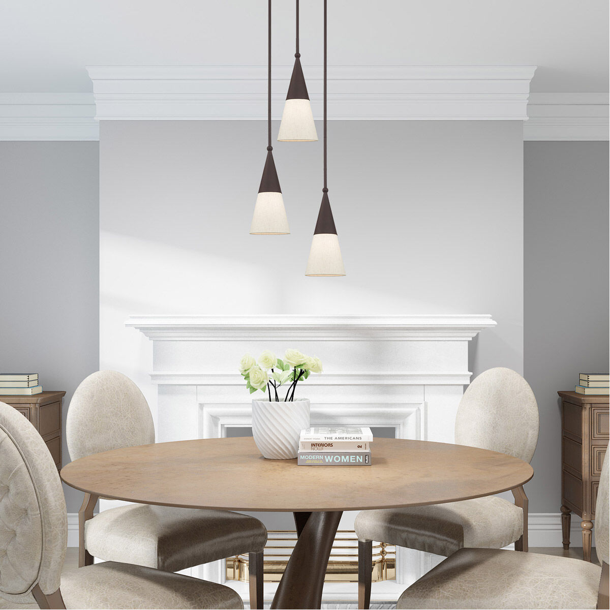 Stockholm 1 Light 6.75 inch Bronze Mini Pendant Ceiling Light