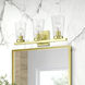 Cityview 3 Light 23 inch Satin Brass Vanity Sconce Wall Light