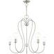 Lucerne 5 Light 24 inch Brushed Nickel Chandelier Ceiling Light