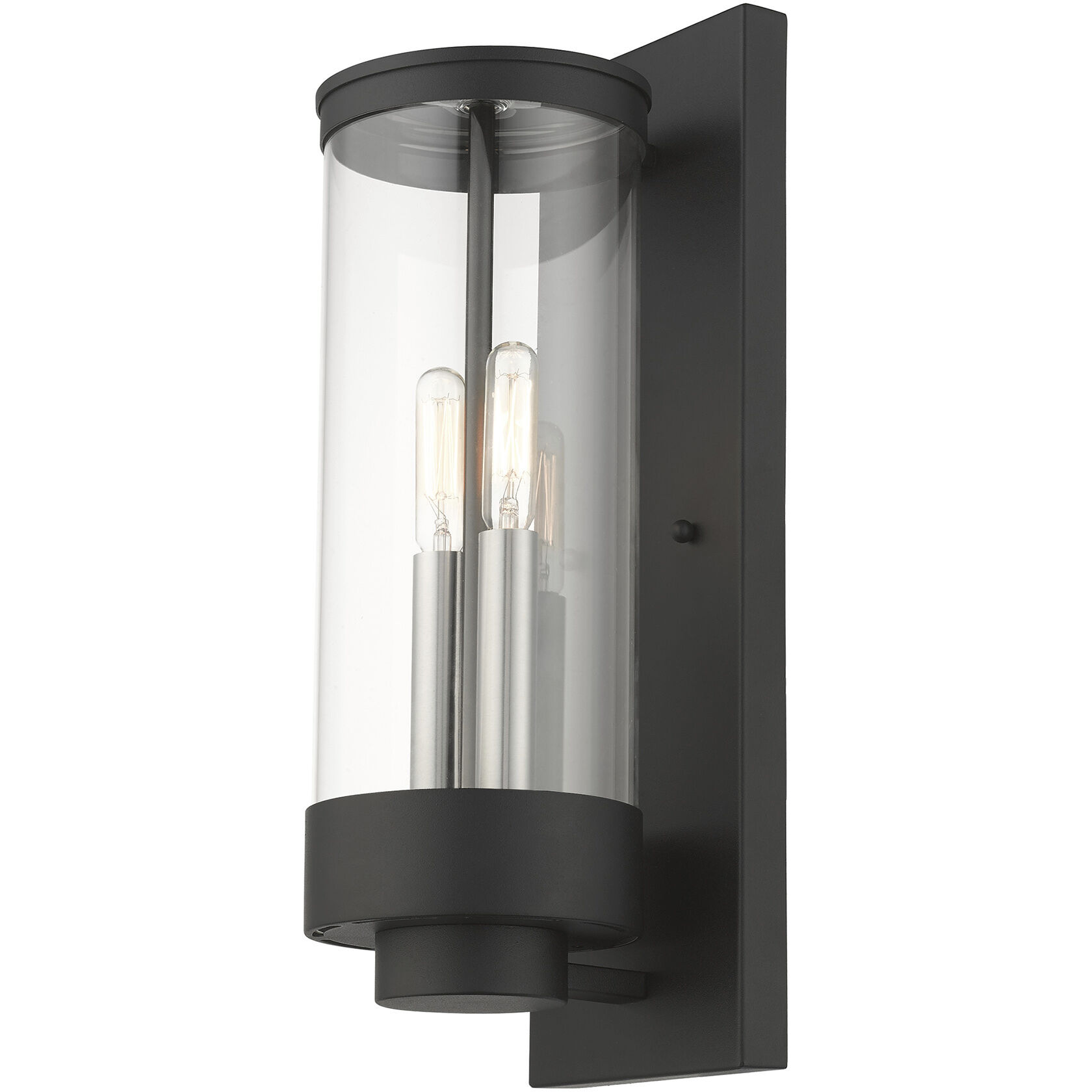 Hillcrest 2 Light 16 inch Textured Black Outdoor Wall Lantern