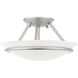 Newburgh 2 Light 12 inch Brushed Nickel Semi-Flush Mount Ceiling Light