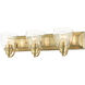 Birmingham 3 Light 24 inch Antique Brass Vanity Sconce Wall Light