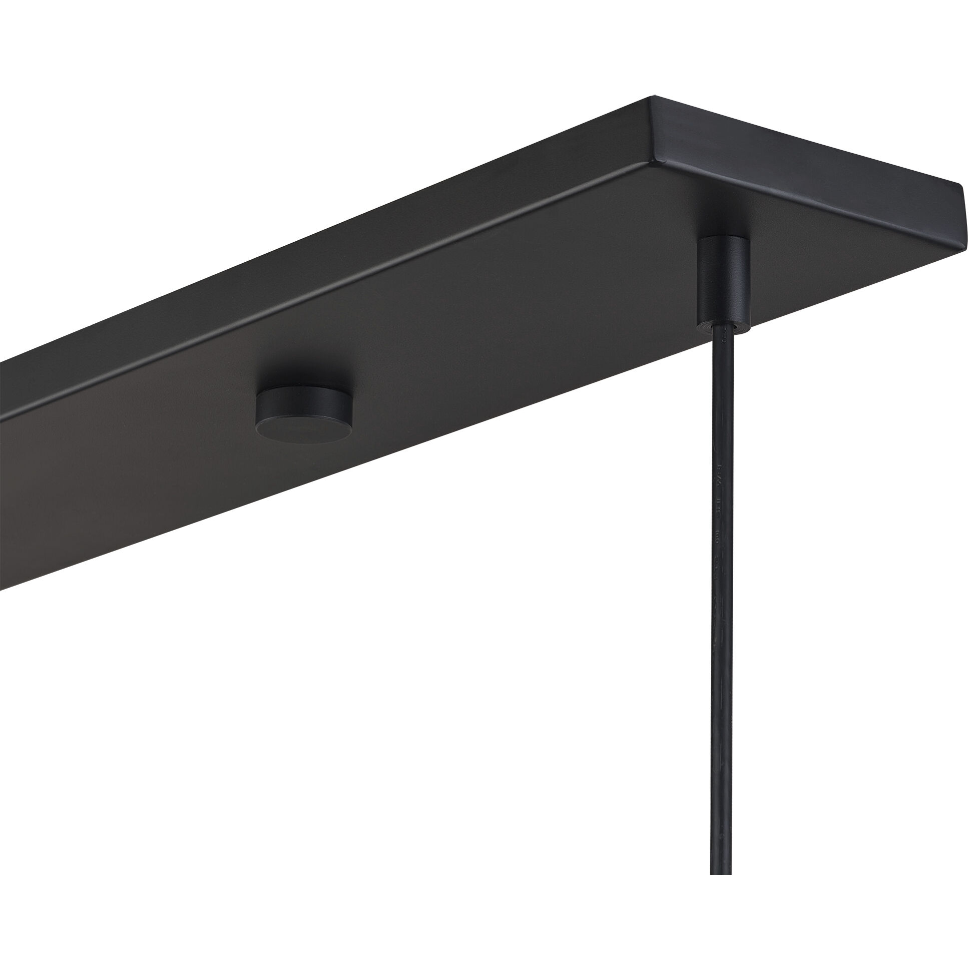 Zolana 3 Light 48 inch Black Linear Chandelier Ceiling Light, Extra Large