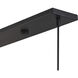 Zolana 3 Light 48 inch Black Linear Chandelier Ceiling Light, Extra Large