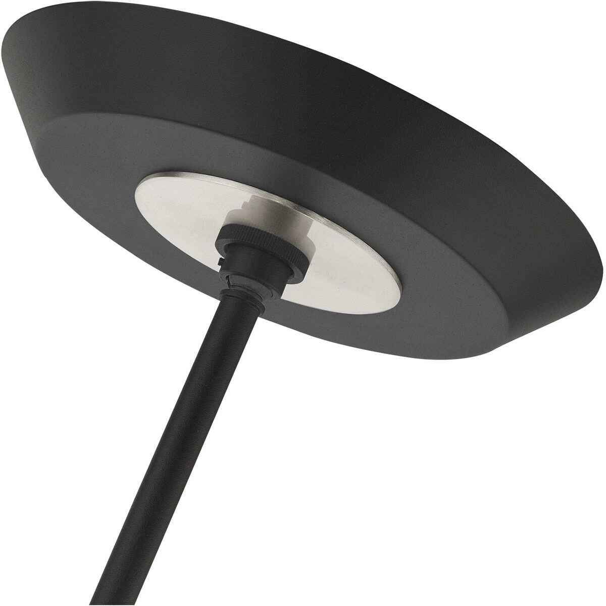 Archer 4 Light 22 inch Textured Black with Brushed Nickel Accents Chandelier Ceiling Light