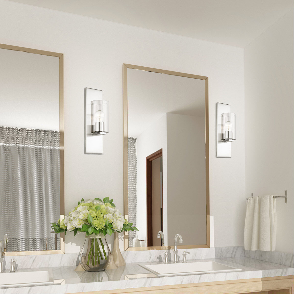 Zurich 1 Light 5 inch Brushed Nickel Sconce Wall Light