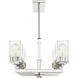 Harding 8 Light 40 inch Polished Chrome Linear Chandelier Ceiling Light