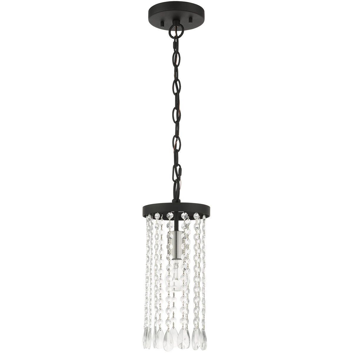 Elizabeth 1 Light 6 inch Black Mini Pendant Ceiling Light