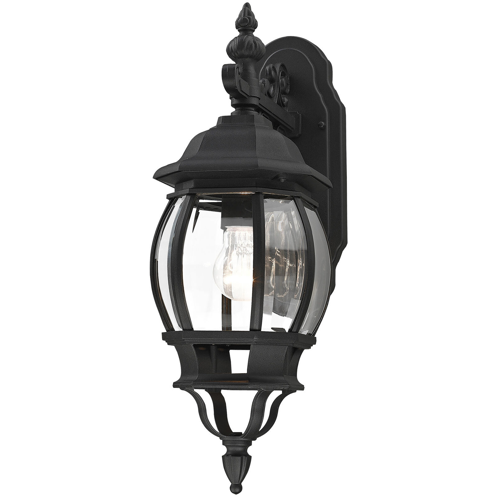 Frontenac 1 Light 19 inch Textured Black Outdoor  Wall Lantern
