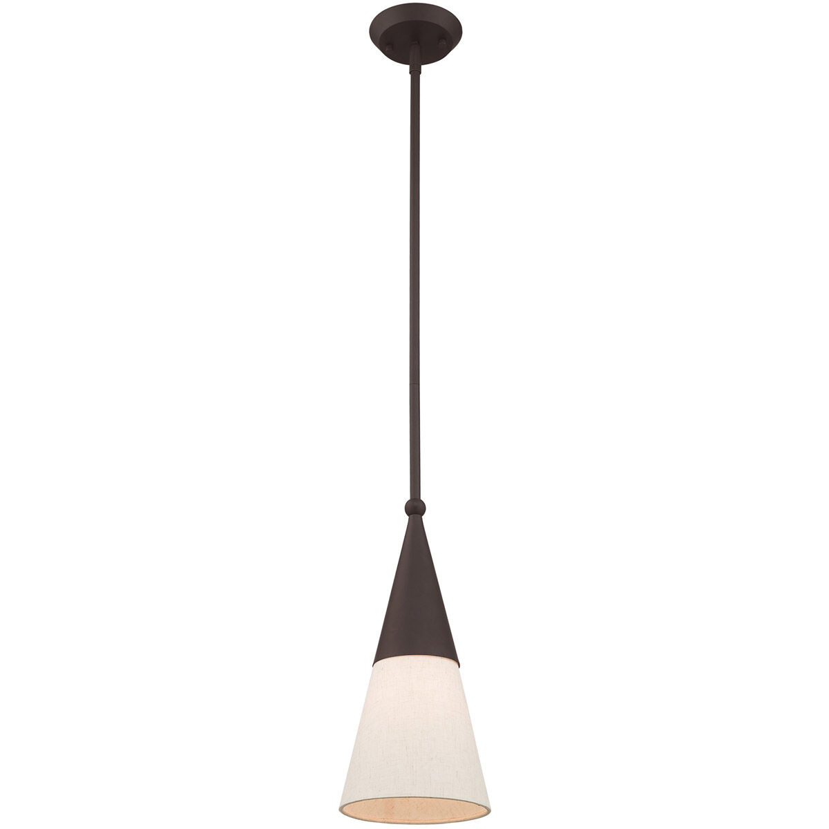 Stockholm 1 Light 6.75 inch Bronze Mini Pendant Ceiling Light