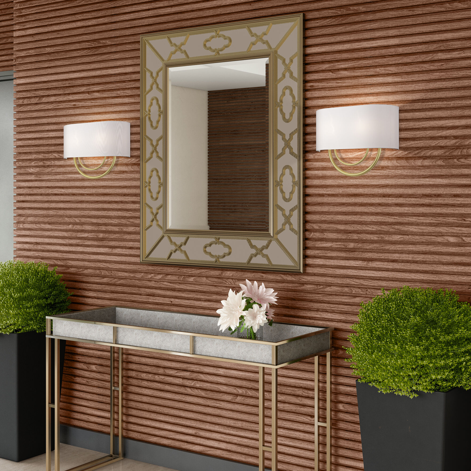 Stratton 2 Light 15 inch Soft Gold ADA Wall Sconce Wall Light