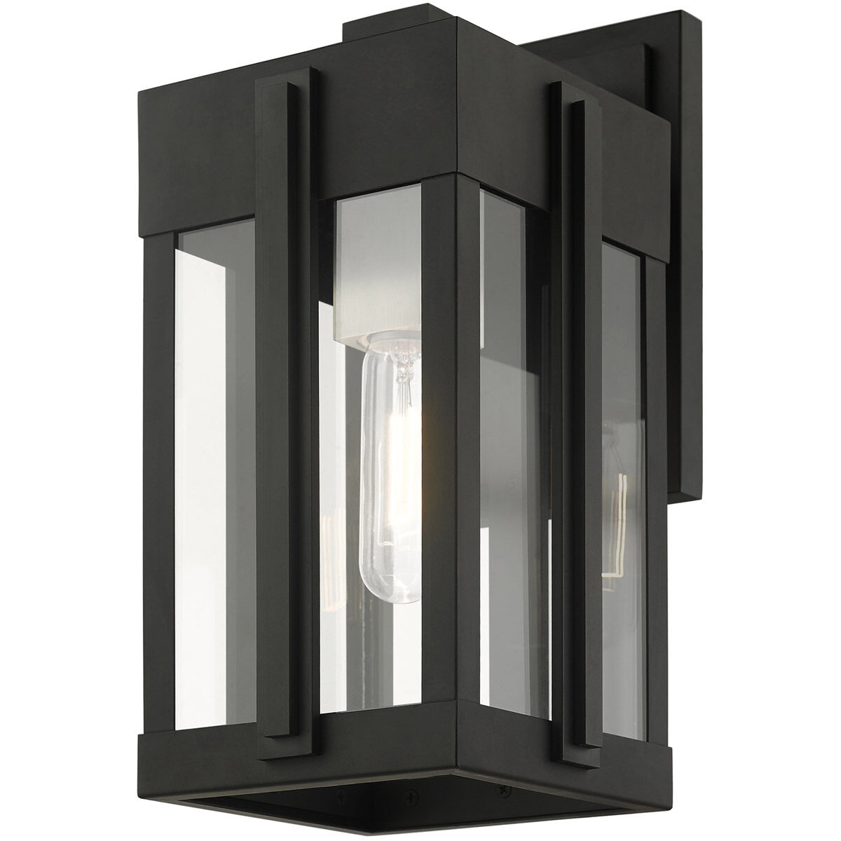 Lexington 1 Light 13 inch Black Outdoor Wall Lantern