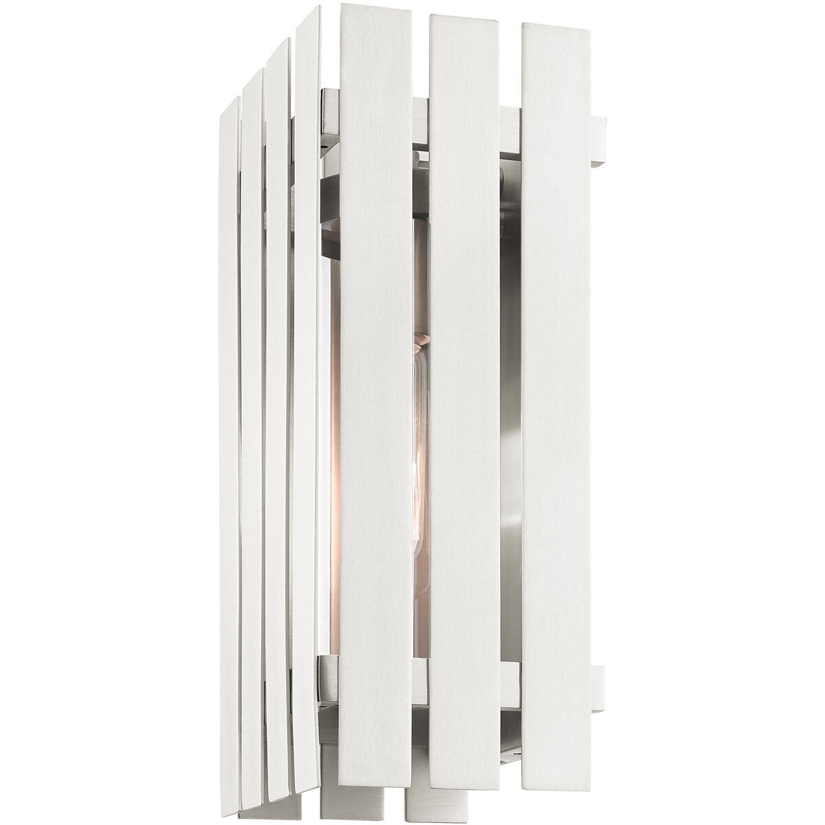 Greenwich 1 Light 13 inch Brushed Nickel Outdoor Wall Lantern
