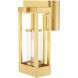 Delancey 1 Light 15 inch Satin Brass Outdoor Post Top Lantern