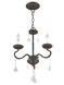 Callisto 3 Light 14 inch English Bronze Mini Chandelier Ceiling Light