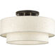 Manorwood 3 Light 18.00 inch Semi-Flush Mount