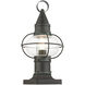 Newburyport 1 Light 15 inch Charcoal Outdoor Post Top Lantern