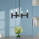 Copenhagen 4 Light 20 inch Black Mini Chandelier Ceiling Light