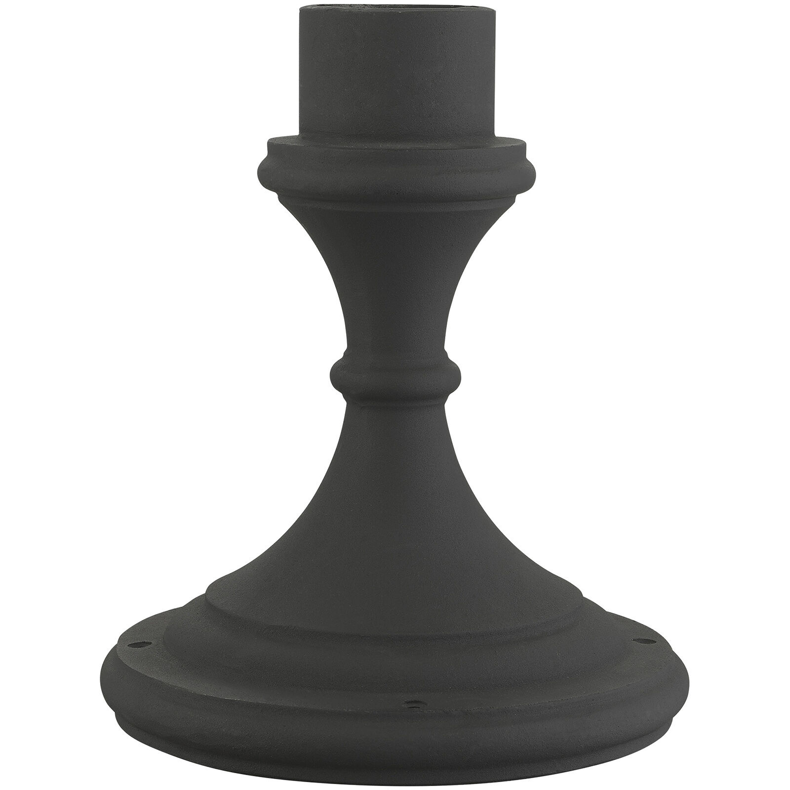 Allison 11 inch Textured Black Outdoor Pier Mount Adapter