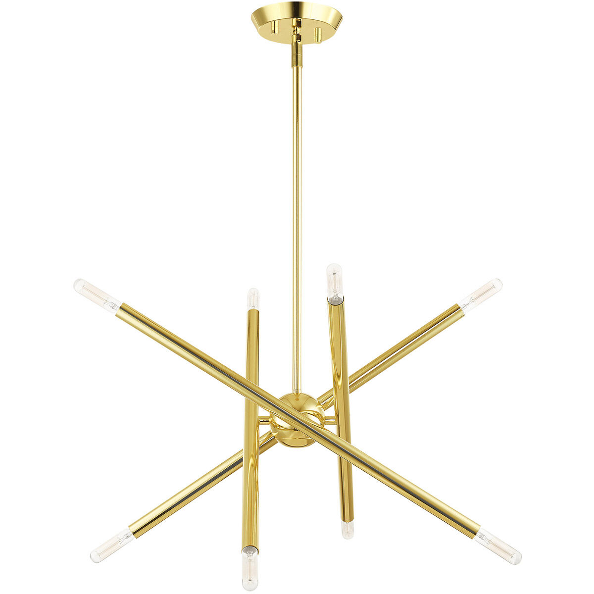 Soho 8 Light 20 inch Polished Brass Chandelier Ceiling Light