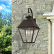 Wentworth 3 Light 22 inch Bronze with Antique Brass Finish Cluster Outdoor Wall Lantern, Large