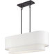 Manorwood 3 Light 30 inch Bronze Linear Chandelier Ceiling Light