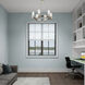Midtown 6 Light 23 inch Brushed Nickel Chandelier Ceiling Light