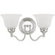 Essex 2 Light 15 inch Polished Chrome Bath Vanity Wall Light