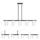 Astoria 5 Light 43.75 inch Olde Bronze Linear Chandelier Ceiling Light