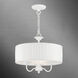 Edinburgh 3 Light 16 inch White Pendant Chandelier Ceiling Light