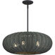 Deluna 5 Light 22 inch Black Pendant Chandelier Ceiling Light